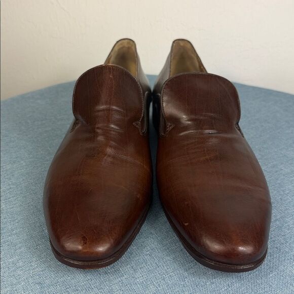 Tiger Made in Italy Brown Leather Slip-On Loafers Men’s Size 10 D Dress Shoes main image 6